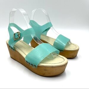 Madison Harding Dorothy clog studded wedges size 7